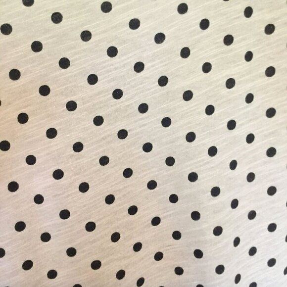Style & Co Sport Essential Tee Tan Black Polka Dot Women Sz Medium Short Sleeve - Picture 7 of 8